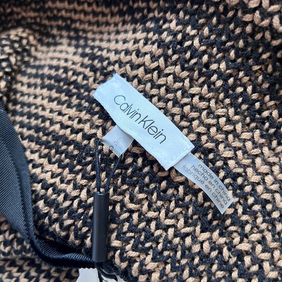 Calvin Klein Animal Print Wrap Cardigan sz Large - Picture 6 of 6